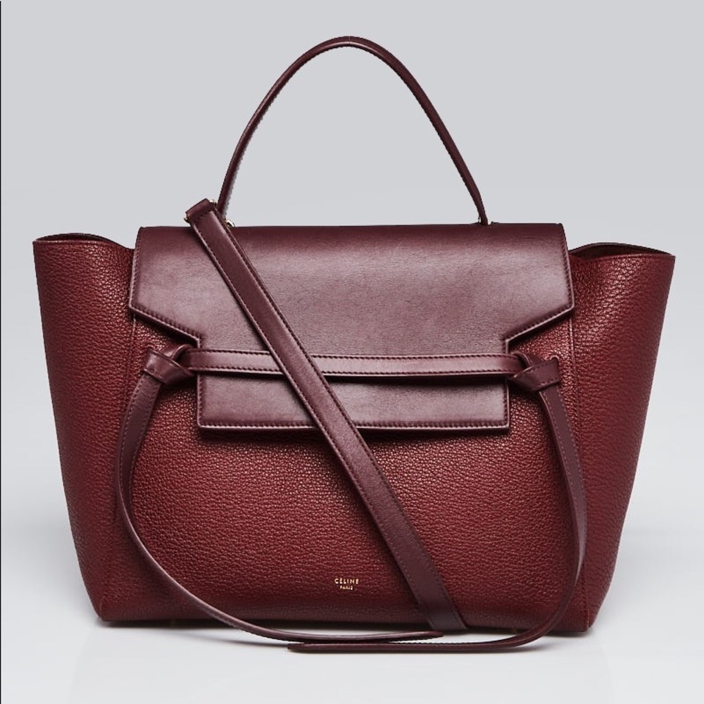 CELINE Belt Bag / Burgundy / Authentic